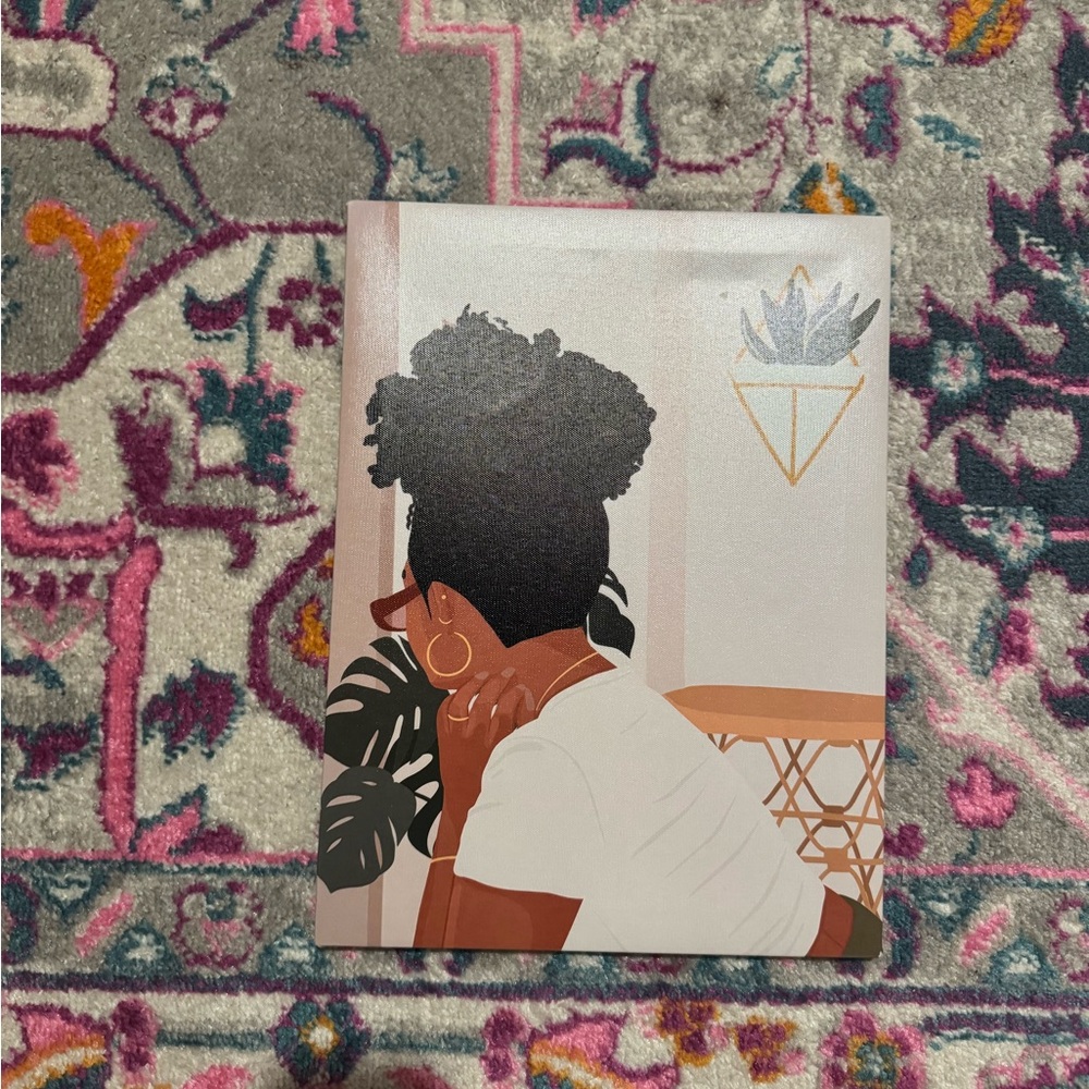 Stylish Art Canvas with Woman Illustration
